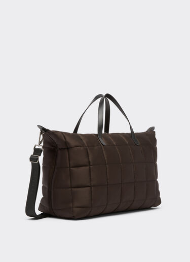 Ferrari Borsa duffle in eco-nylon Dark brown 21405f