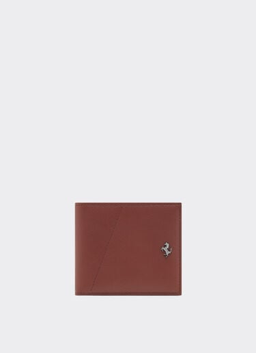 Leather wallet with diagonal stitching Ferrari Leather wallet with diagonal stitching Espresso 49219f