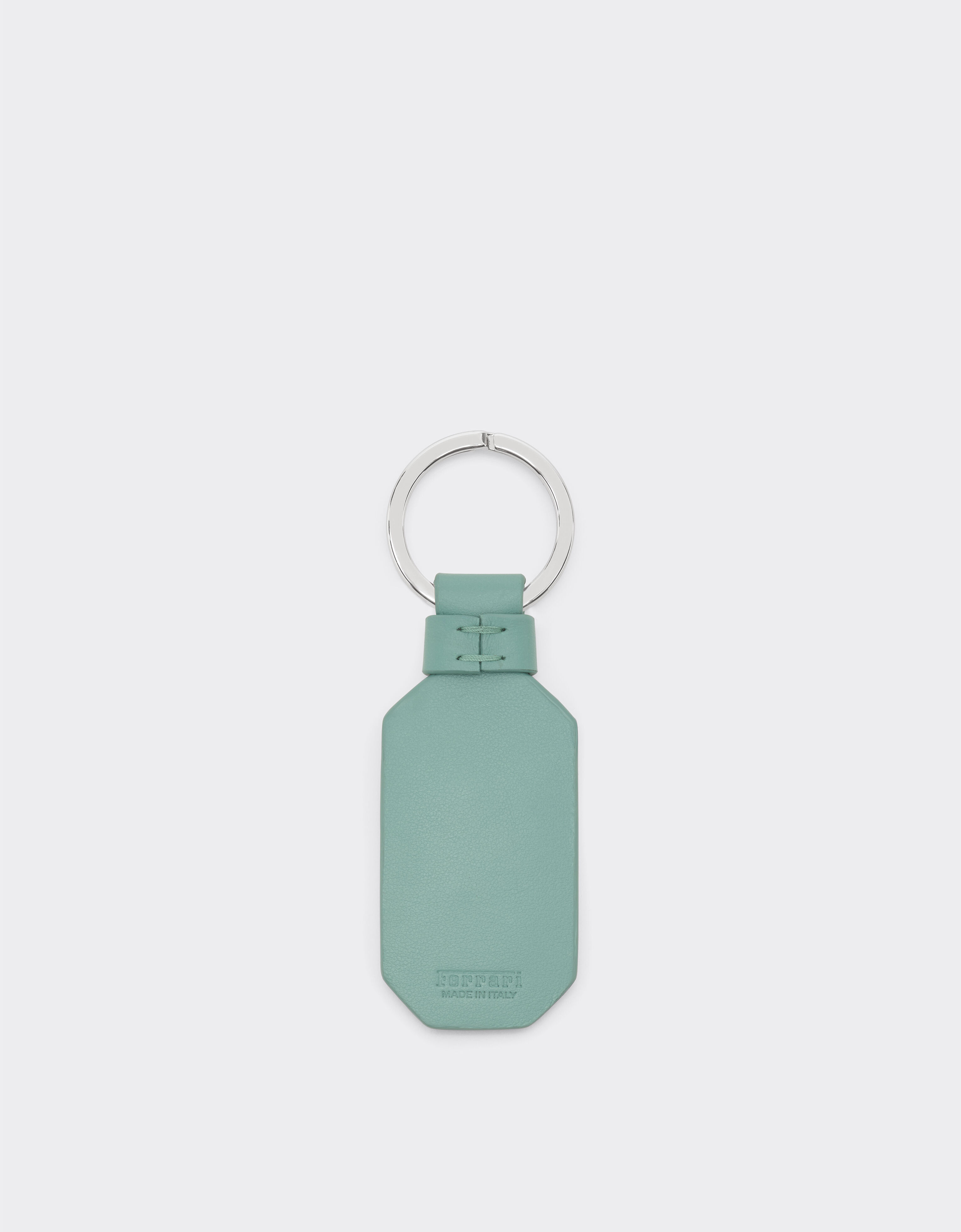 Ferrari Leather keyring with Prancing Horse Granite Green 50618f