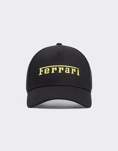 Ferrari Baseball cap with rubberized Ferrari logo Black 20403f