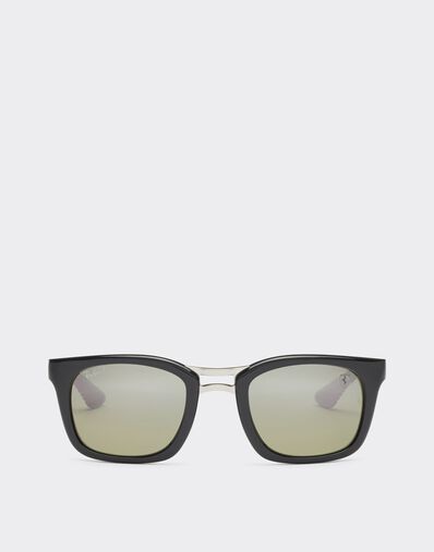 Ferrari Ray-Ban for Scuderia Ferrari RB8362MF black/light carbon with gradient grey mirror grey polarised lenses Black Matt F1257f