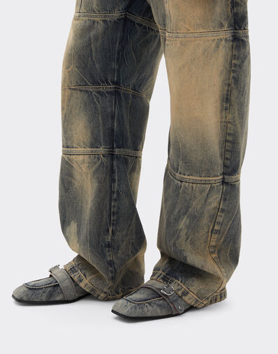 Ferrari Acid-washed denim loafer Blu Denim 51316f