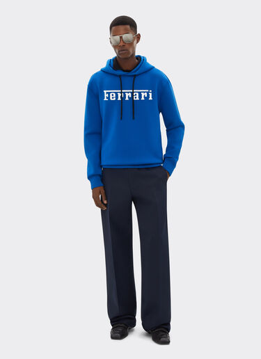 Ferrari Sudadera de punto de neopreno con logotipo de Ferrari en contraste Azul Klein 47819f