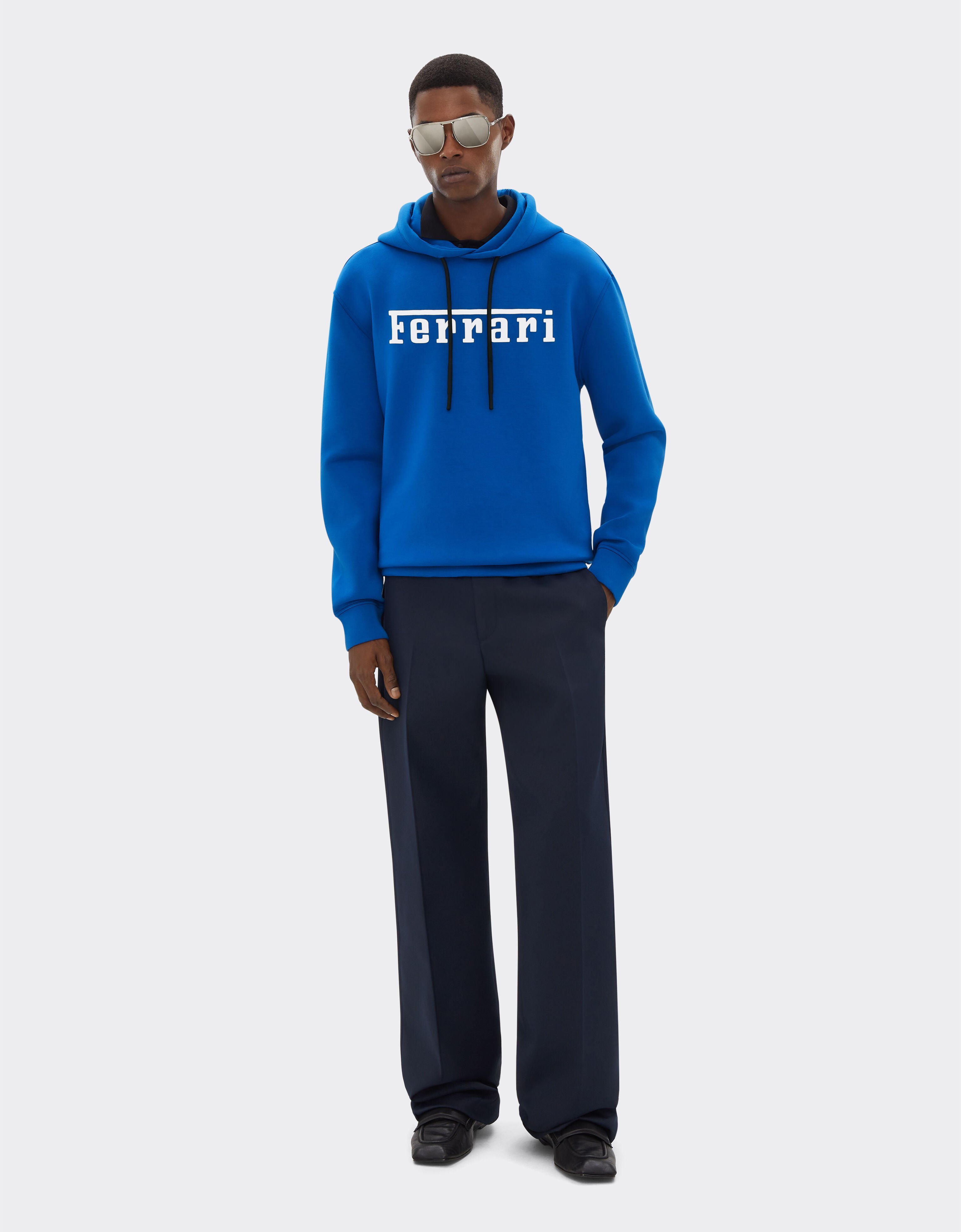 Ferrari Sudadera de punto de neopreno con logotipo de Ferrari en contraste Azul Klein 47819f