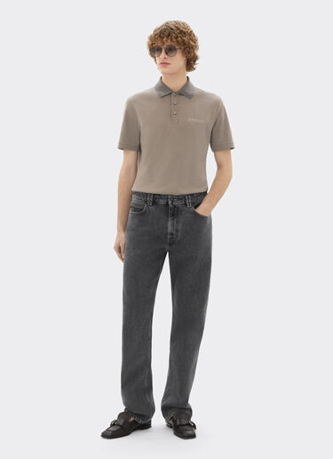 Ferrari Cotton polo shirt with Ferrari logo Clay 50994f