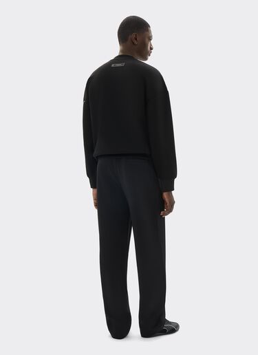  Pull à manches longues en tissu Scuba Nero SJMSW0082JCO0025f