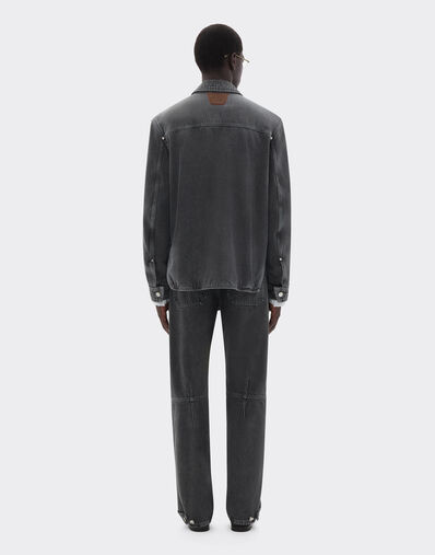 Ferrari Dark marbled denim trousers Granite Gray 49944f