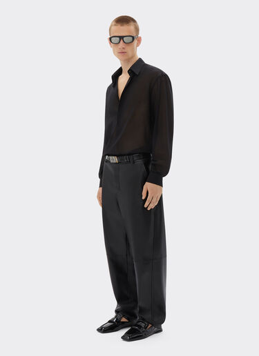 Ferrari Trousers in nappa leather Black 21642f