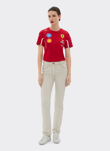 Ferrari T-shirt 2025 Team Puma pour Scuderia Ferrari HP Cerise LA028f