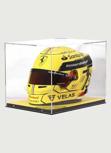 Ferrari Charles Leclerc Giallo Modena Special Edition helmet in 1:1 scale Yellow F0652f