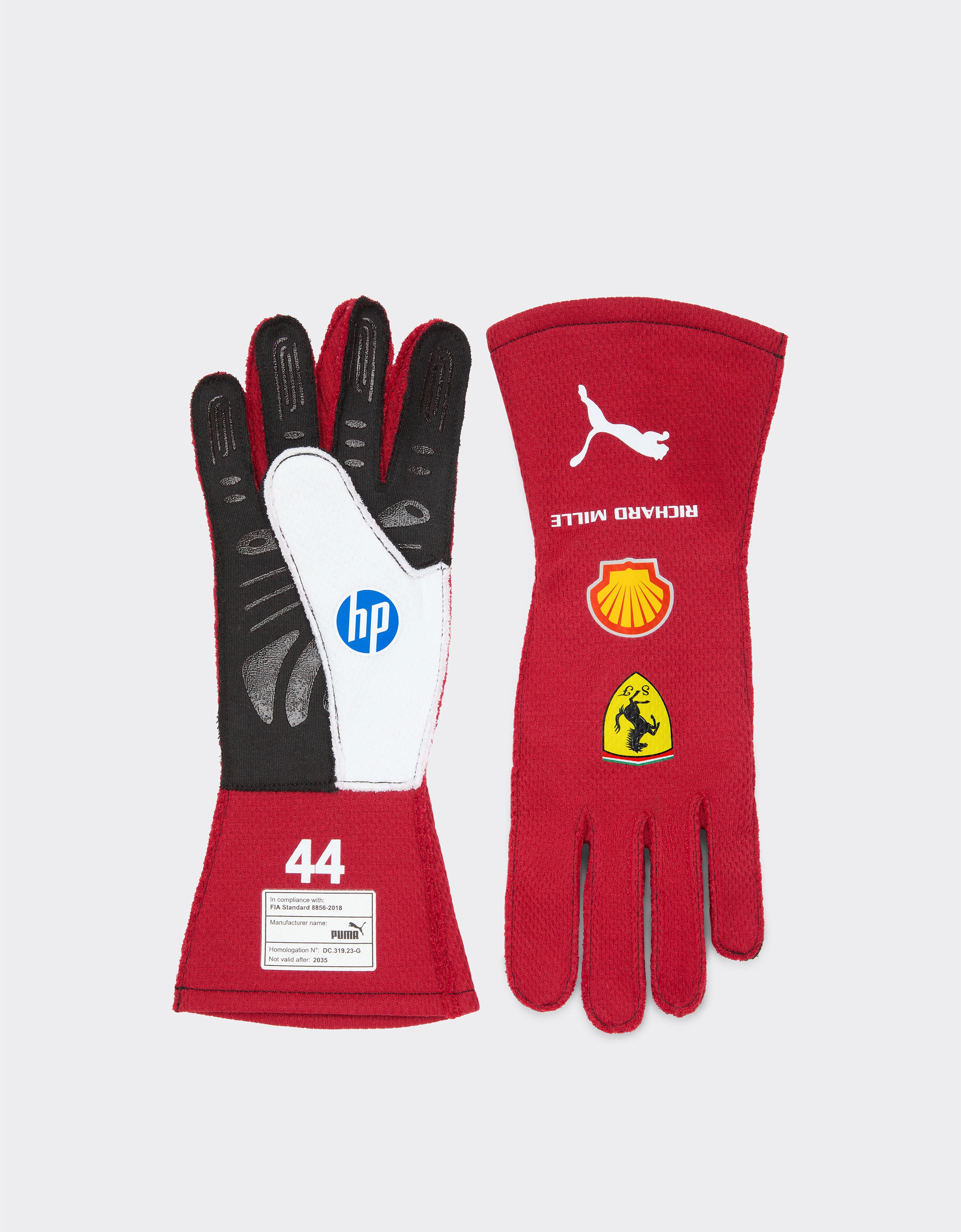 Ferrari Lewis Hamilton Puma racing gloves for Scuderia Ferrari Red LA08Rf
