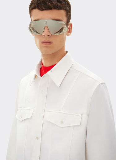Ferrari 棉质斜纹夹克 光学白 48490f