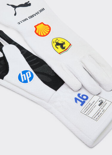 Ferrari Puma for Scuderia Ferrari Charles Leclerc racing gloves Optical White LA08Uf