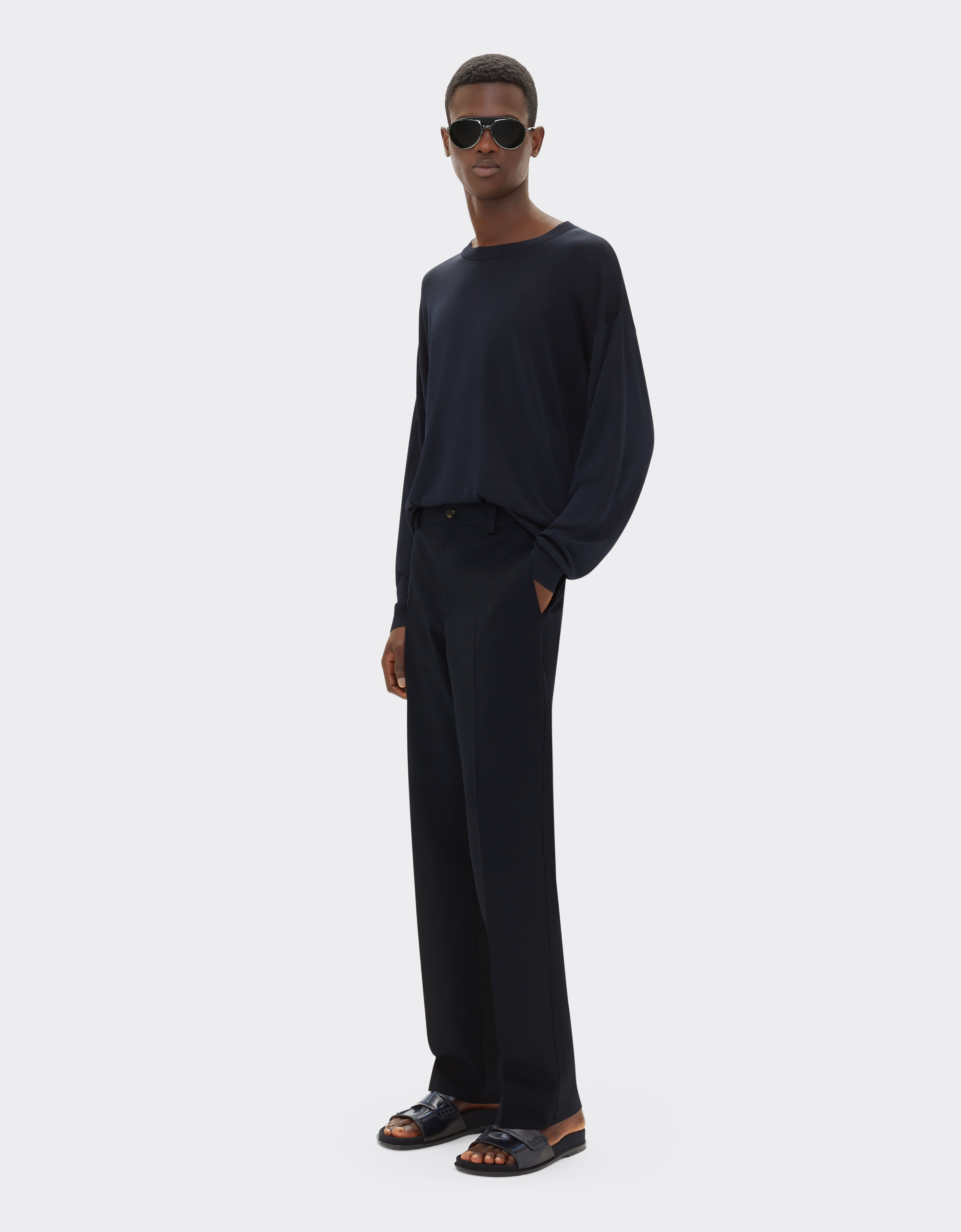 Ferrari Chinos in recycled cotton-blend twill Navy 22233f