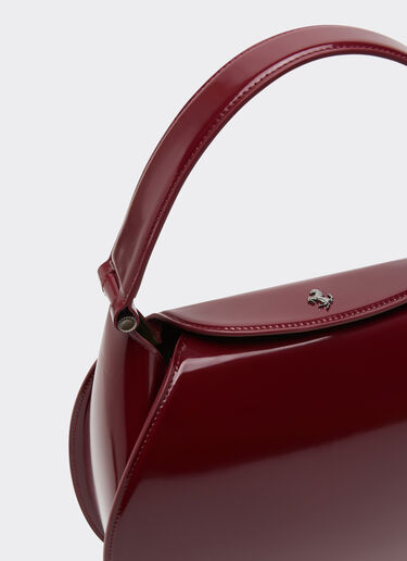 Ferrari Dino hobo bag in shiny leather Ferrari Ferrari Dino hobo bag in shiny leather Cherry 49141f