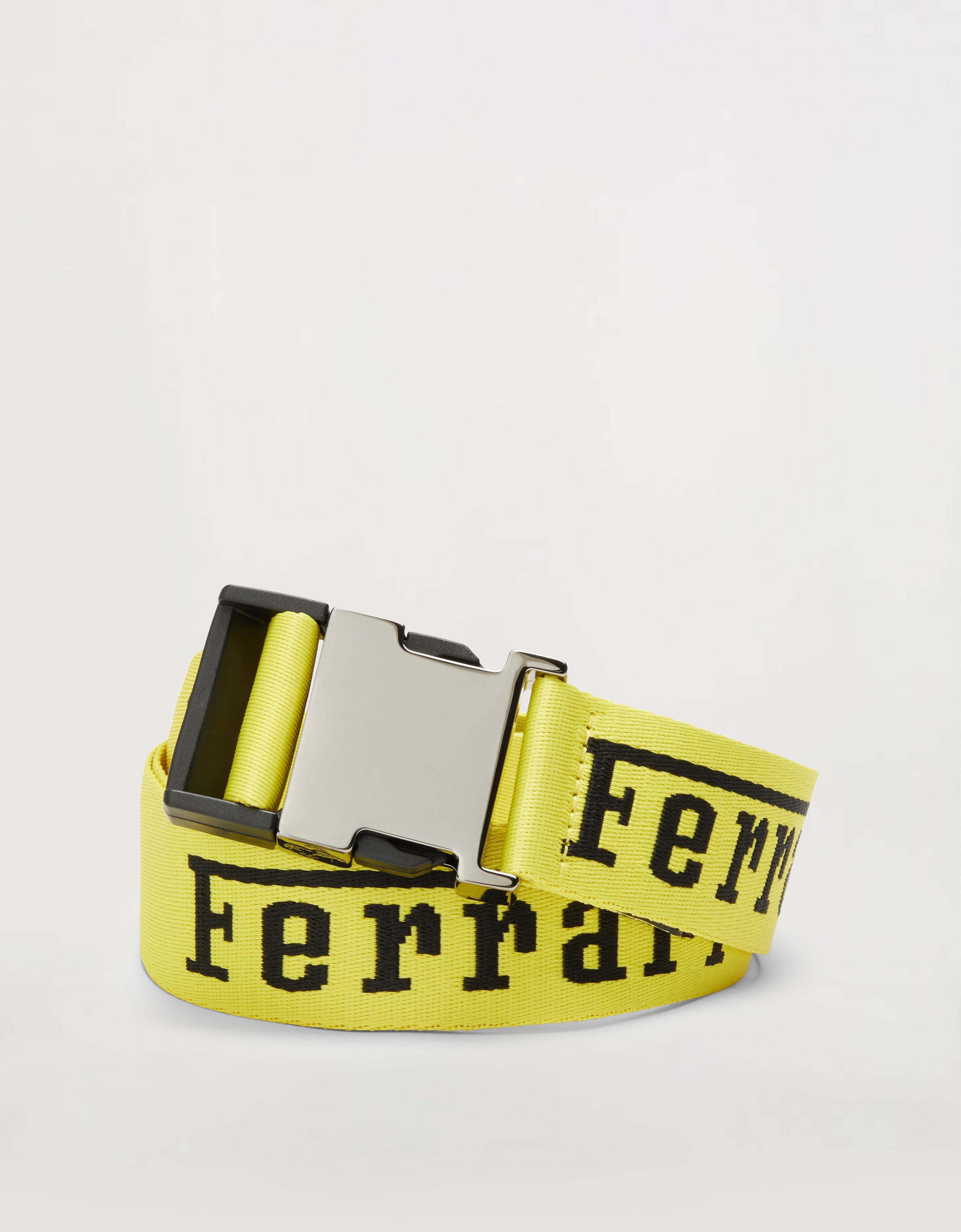 Ferrari Gürtel aus Textilband mit Ferrari-Logo Schwarz 47110f