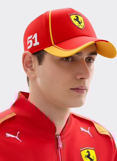 Ferrari Ferrari Hypercar 51 Replica 2026 Baseball Cap Rosso LA0GSf