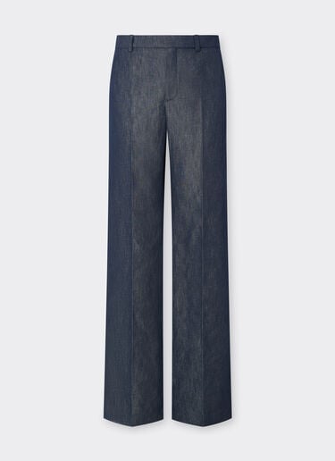 Chinos in denim effect tricotine Ferrari Chinos in denim effect tricotine Dark Denim 22444f