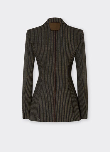 Blazer de lana a rayas Ferrari Blazer de lana a rayas Antracita 50126f