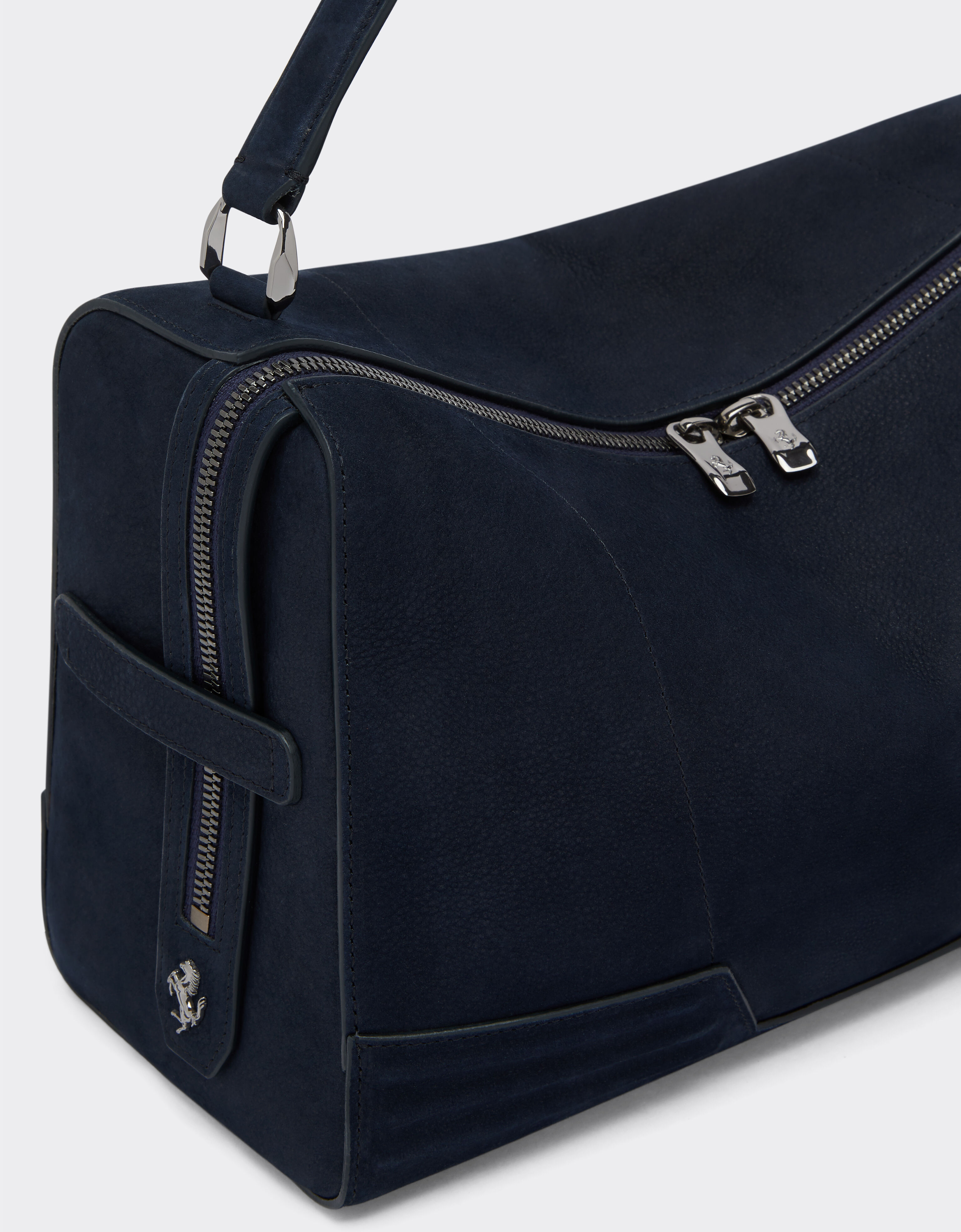 Ferrari Mini-Tasche Ferrari GT aus weichem Nubuk Navy 22116f