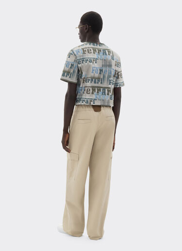 Ferrari Q-Cycle® cotton twill cargo pants Chalk 22632f