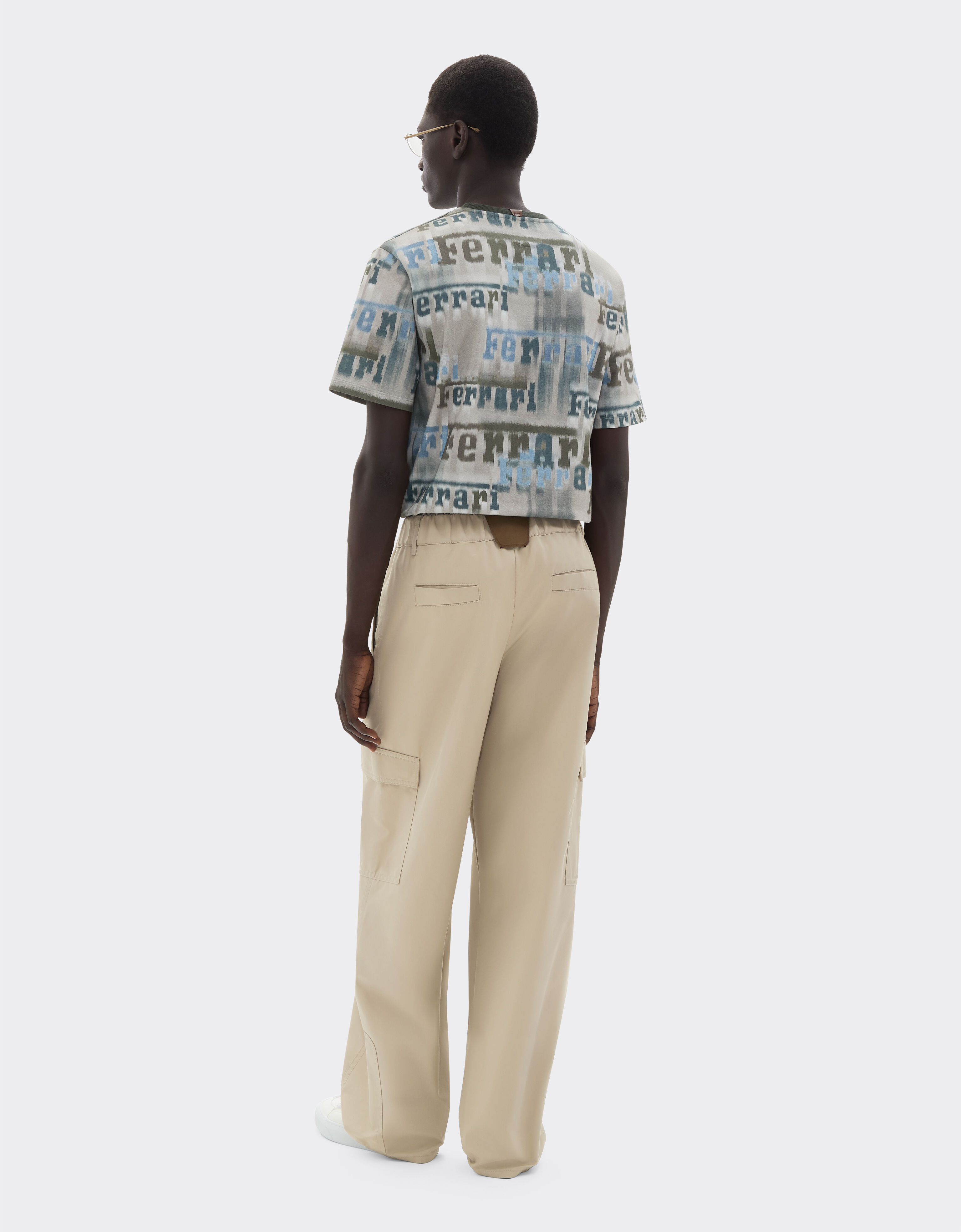 Ferrari Q-Cycle® cotton twill cargo pants Chalk 22632f
