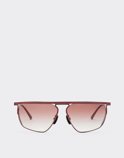 Ferrari Ferrari sunglasses in burgundy titanium with burgundy gradient lens Burgundy F1523f