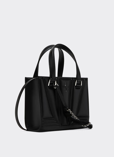 Ferrari GT mini tote bag Reacondicionado por Ferrari en cuero con scooby Negro 49880f