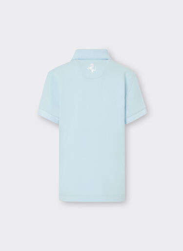 Ferrari Children’s polo shirt in organic cotton piqué 天蓝色 20161fK