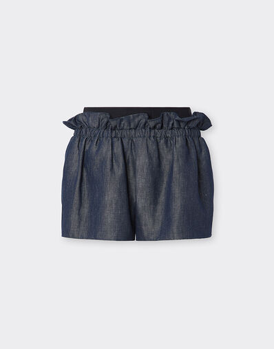 Ferrari Shorts in denim effect tricotine Dark Denim 22693f
