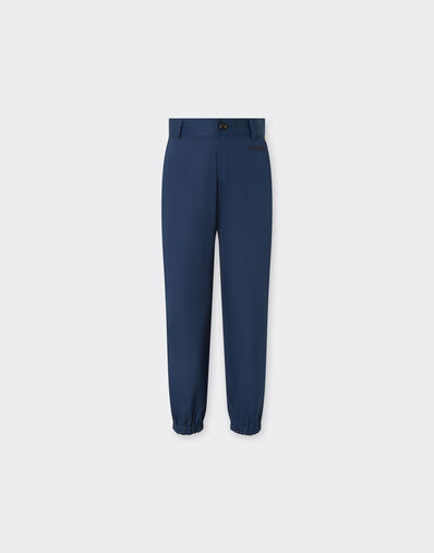 Ferrari Pantalón de gabardina de algodón Navy 22335fK