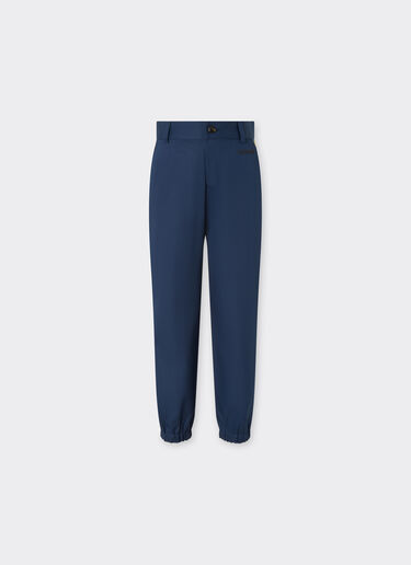 Ferrari Pantalón de gabardina de algodón Navy 22335fK