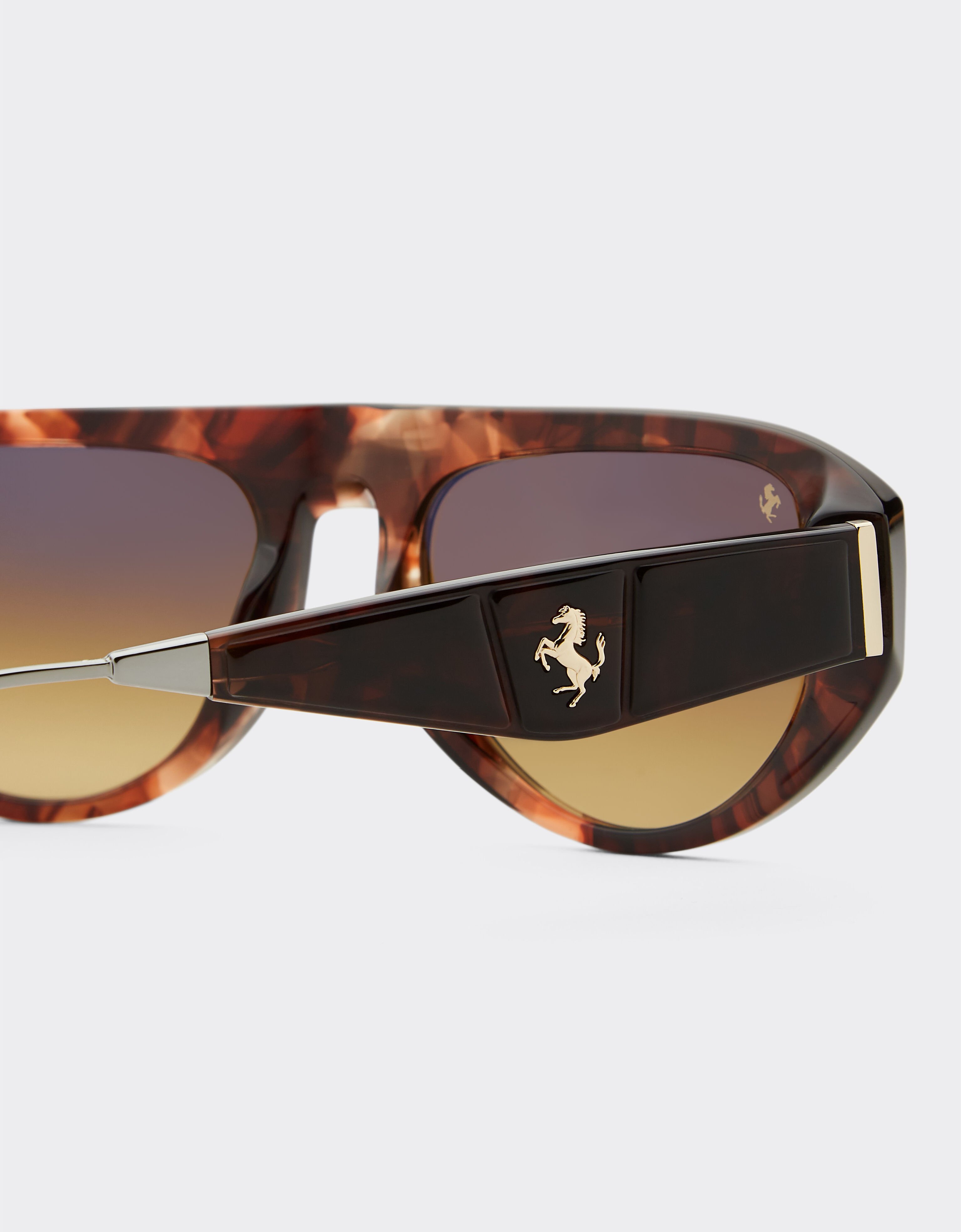 Ferrari Ferrari sunglasses in Havana acetate with polarised brown gradient lenses Beige F1549f