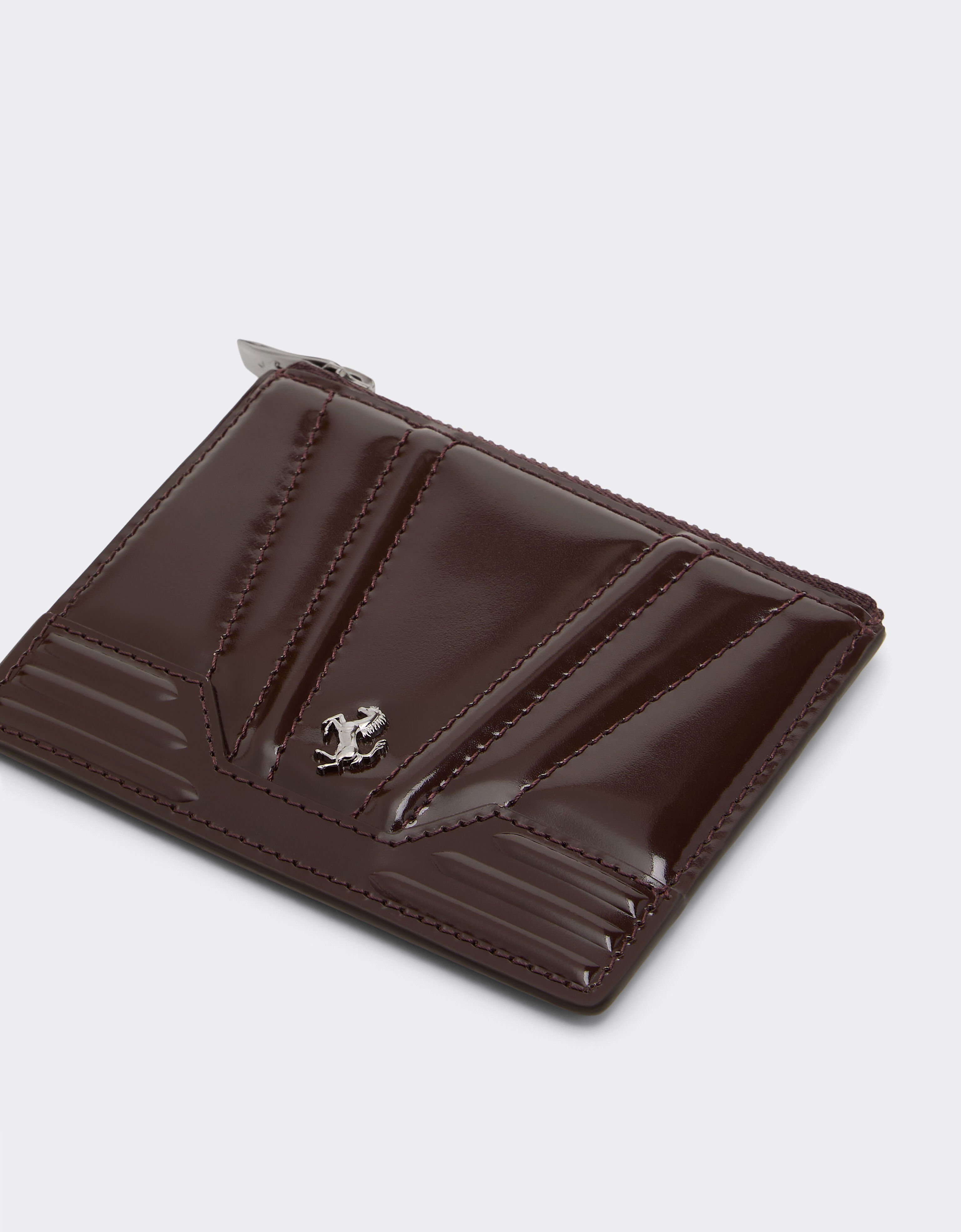 Ferrari Ferrari GT glossy leather six-compartment card holder Espresso 49215f
