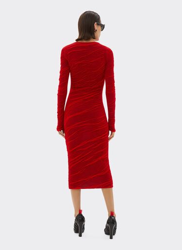 Ferrari Knitted longuette dress Rosso Dino 21032f