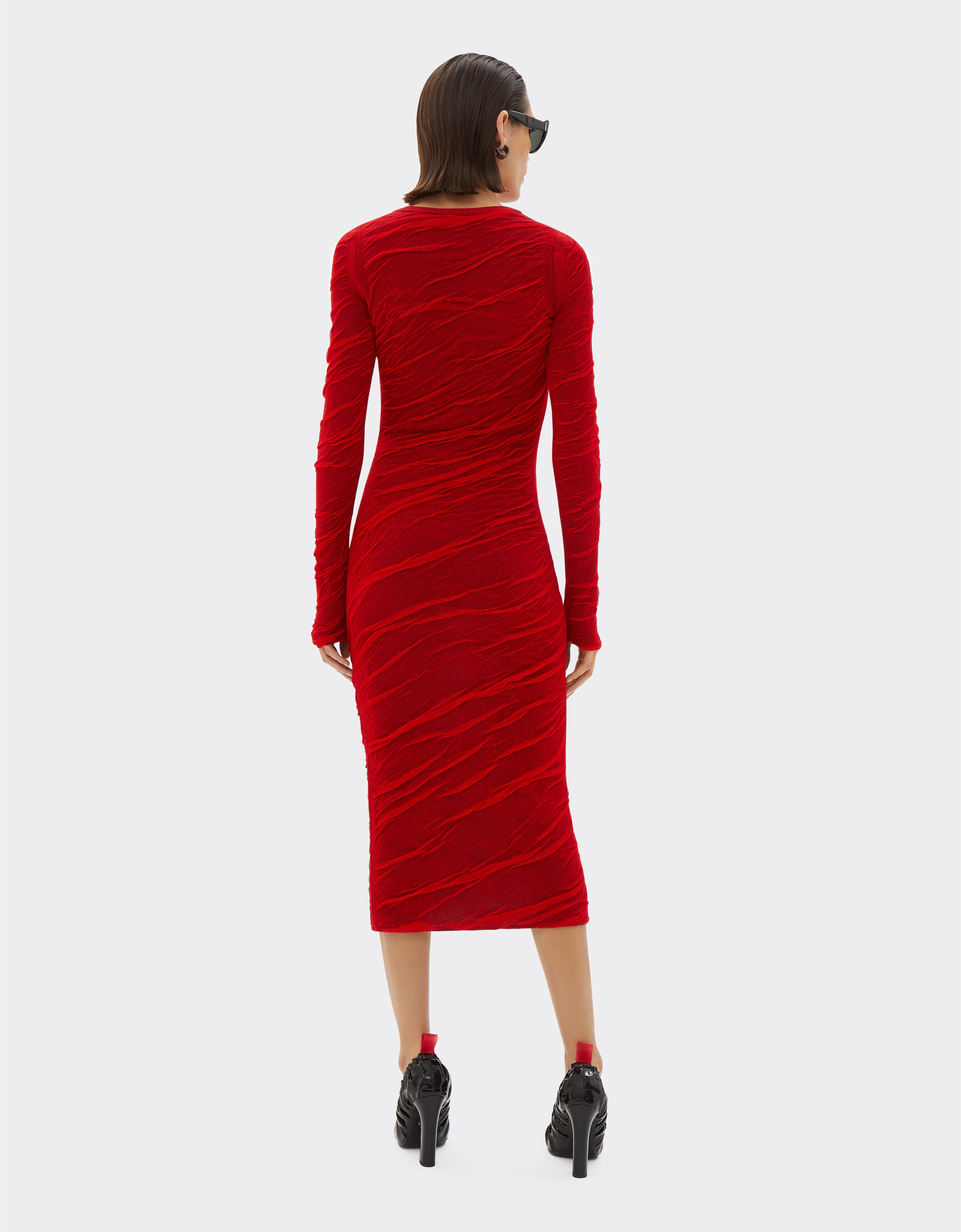 Ferrari Knitted longuette dress Rosso Dino 21032f