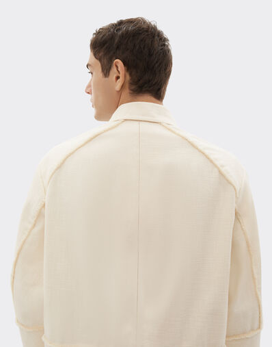 Ferrari Malfilè cotton jacket Avorio 50955f
