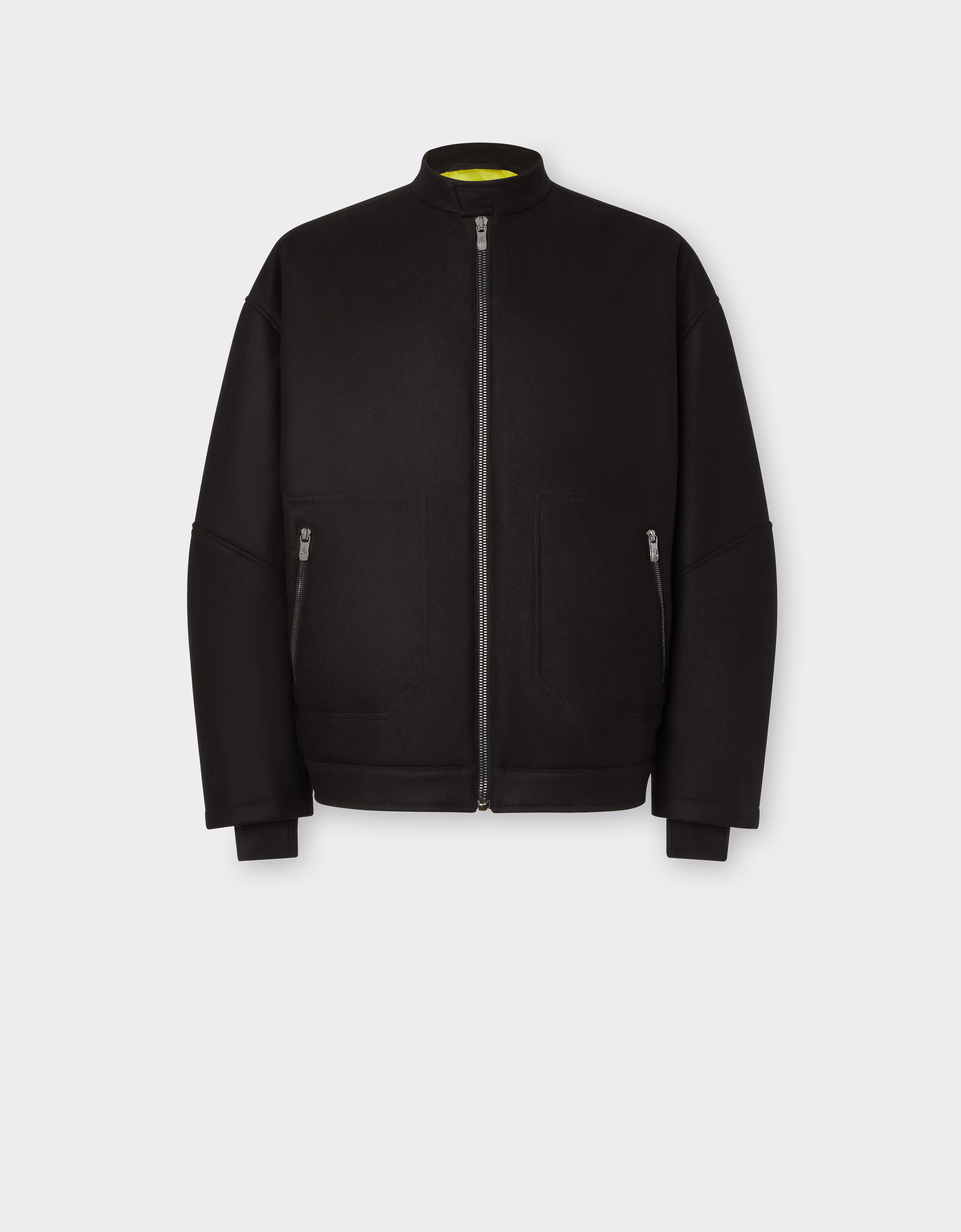 Ferrari Blouson jacket in wool, nylon and cashmere Black 48256f