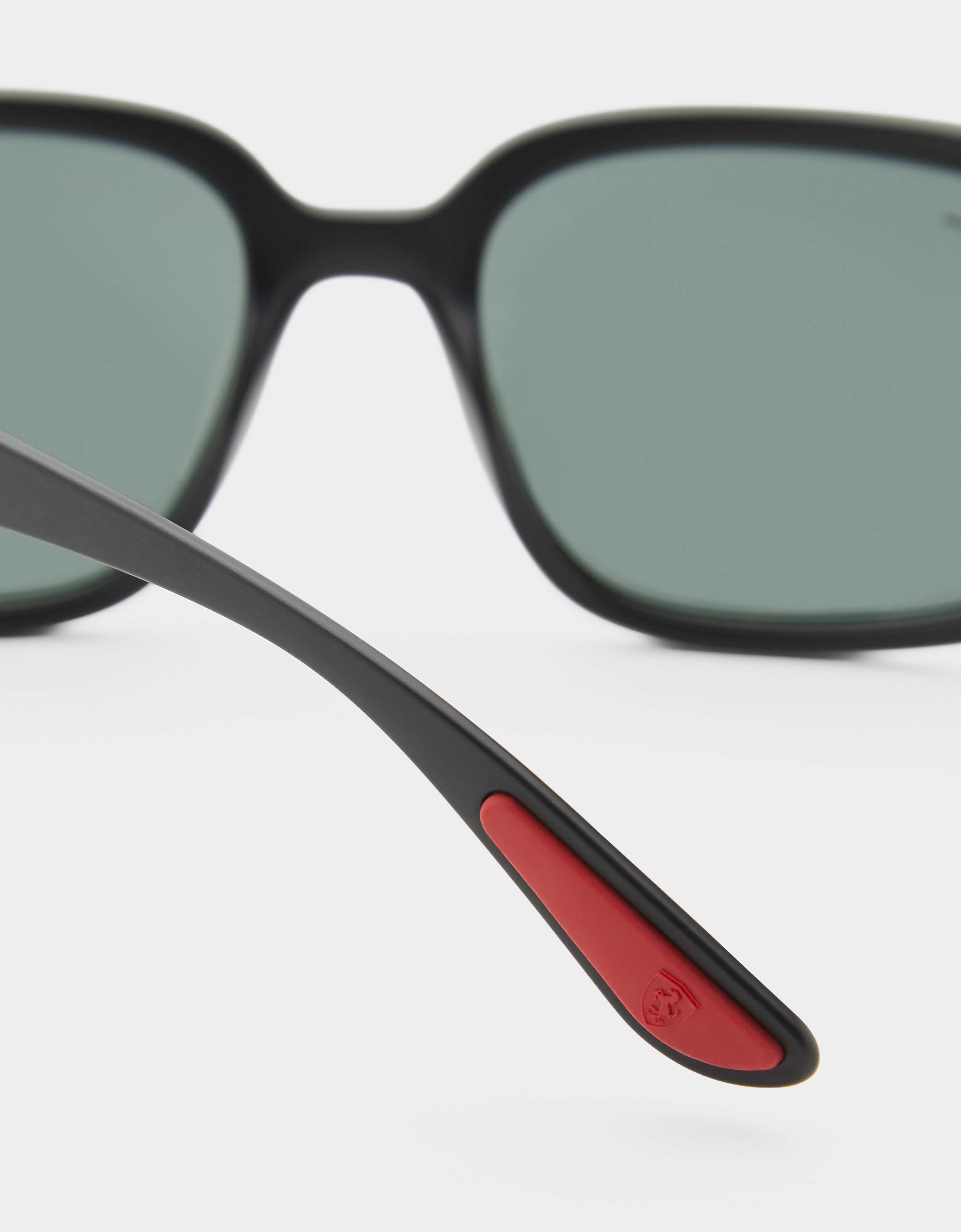 Ferrari Ray-Ban for Scuderia Ferrari RB4443M in black PEEK with dark green lens Black Matt F1516f