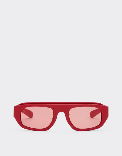 Ferrari Red Ferrari sunglasses in acetate and leather with red lens Black 22189f