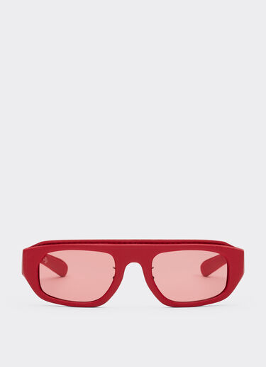 Ferrari Red Ferrari sunglasses in acetate and leather with red lens Red F1540f