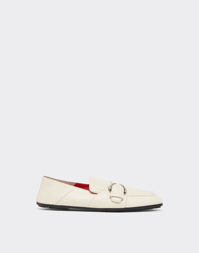 Ferrari Leather loafers Ecru 22228f