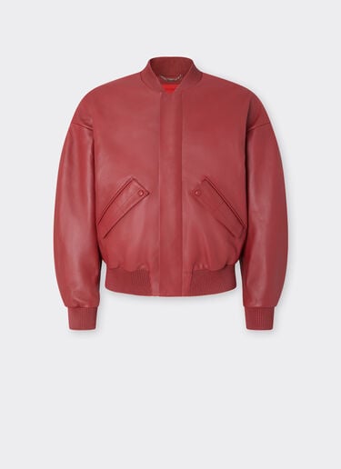Rubberized nappa leather bomber jacket Ferrari Rubberized nappa leather bomber jacket Maison Red 51013f