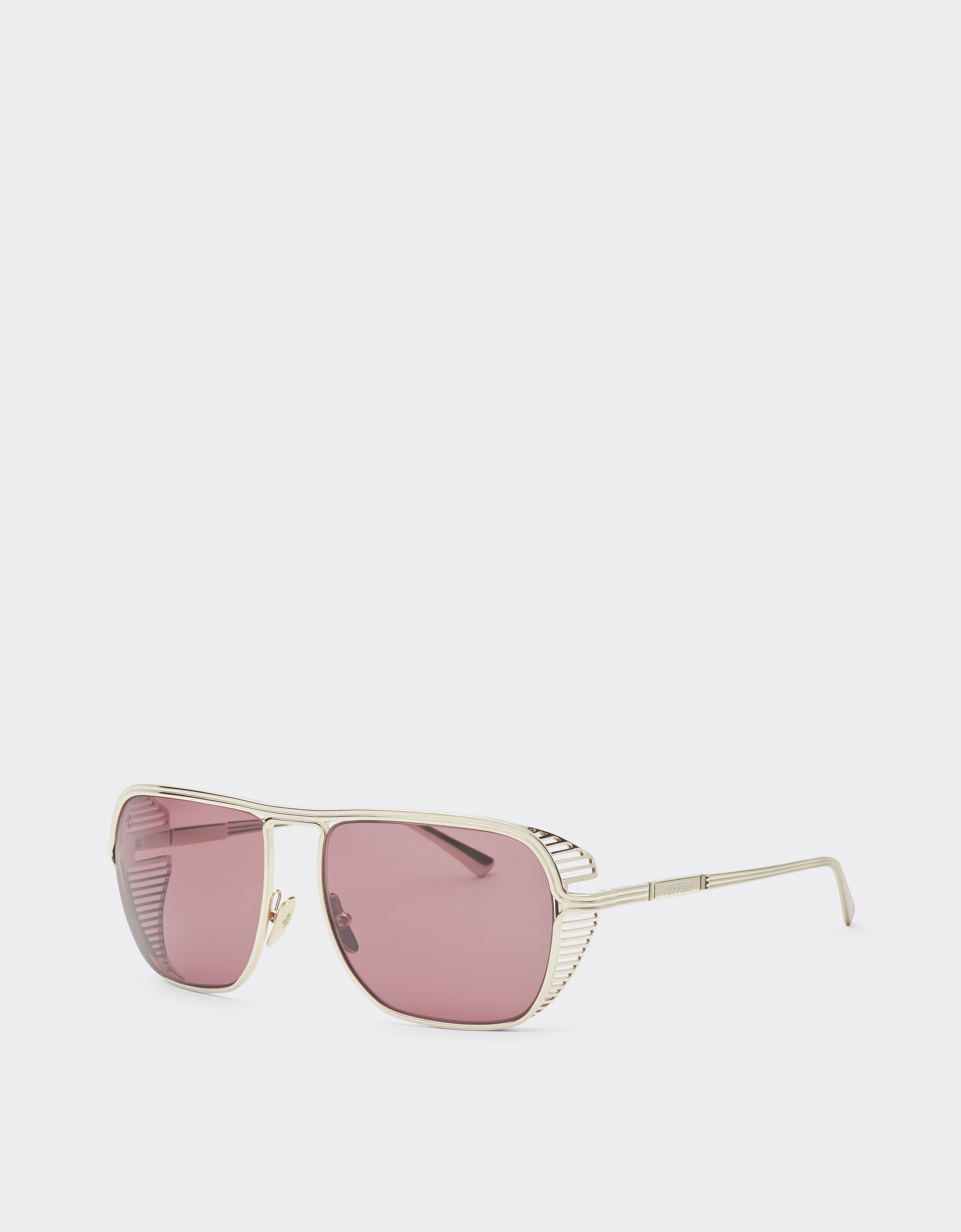 Ferrari Ferrari sunglasses in gold-tone titanium with exclusive Contrast Pro™ lenses Gold F1525f