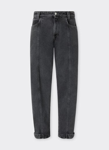 Hose aus dunkel marmoriertem Denim Ferrari Hose aus dunkel marmoriertem Denim Granite Gray 49944f