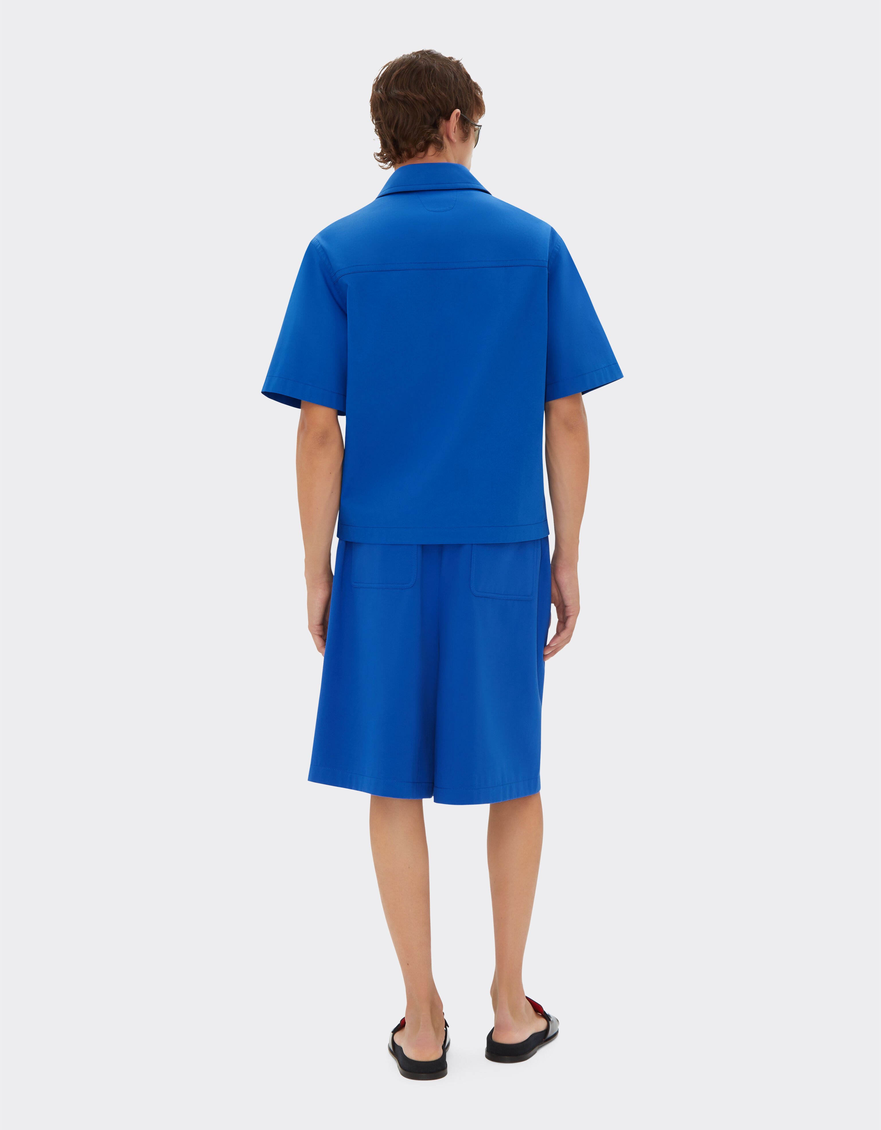 Ferrari Short trousers in cotton gabardine Klein Blue 21895f