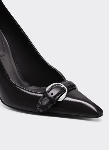 Ferrari Court shoes in ultra-wet-effect glossy leather Black 49387f