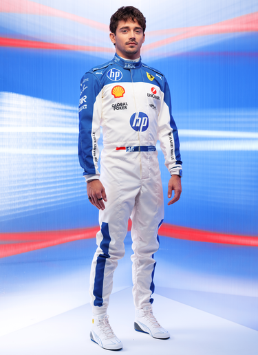 Ferrari Puma for Scuderia Ferrari Charles Leclerc racing suit Optical White LA090f