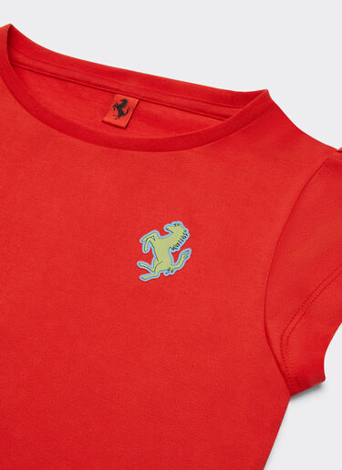 Ferrari Cotton top with Prancing Horse patch Rosso Corsa 48522fK