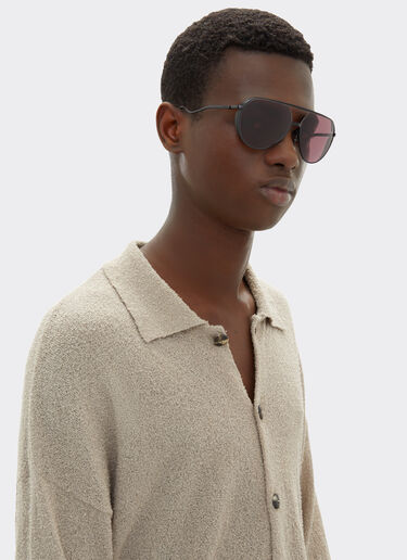 Ferrari Ferrari sunglasses in matt black titanium with exclusive Contrast Pro™ lenses Black Matt LA02Df